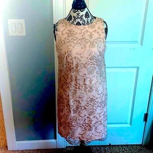 NWT sheer lace overlay cocktail dress